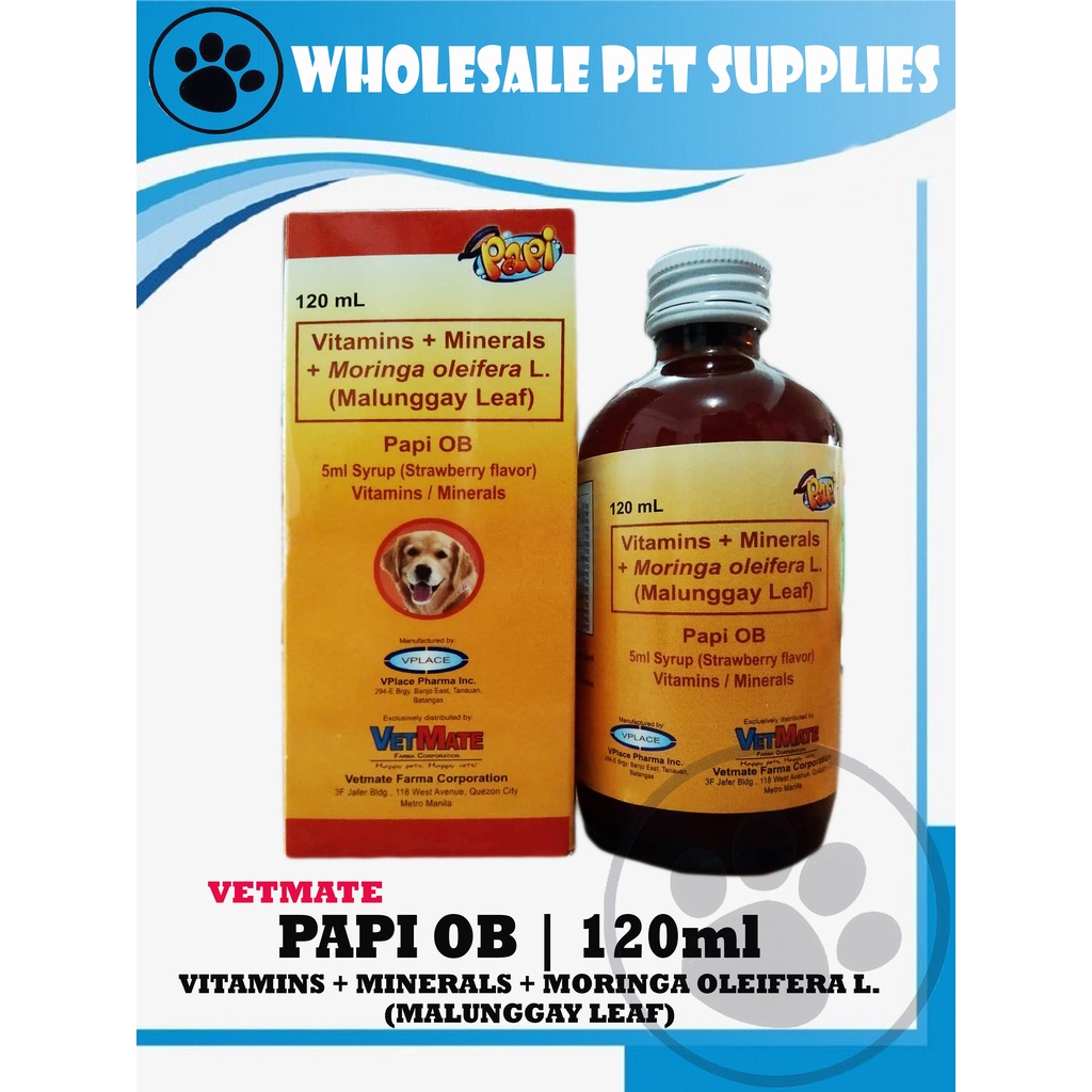 PAPI OB SYRUP (Vitamins + Minerals + Moringa oleifera L.) 120mL #2