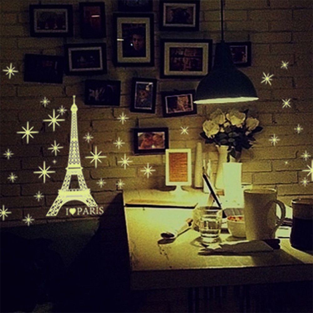 Art Eiffel Tower Home Decor Decal Kids Room Wall Sticker Shopee