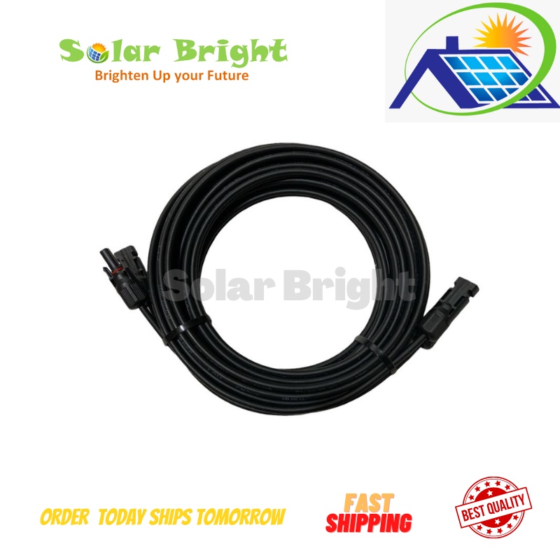 6mm2 Solar PV Cable Twincore 5 10 15 20 30 100 Meters MC4 to MC4 Both  End Crimped Ready To Use — view 5