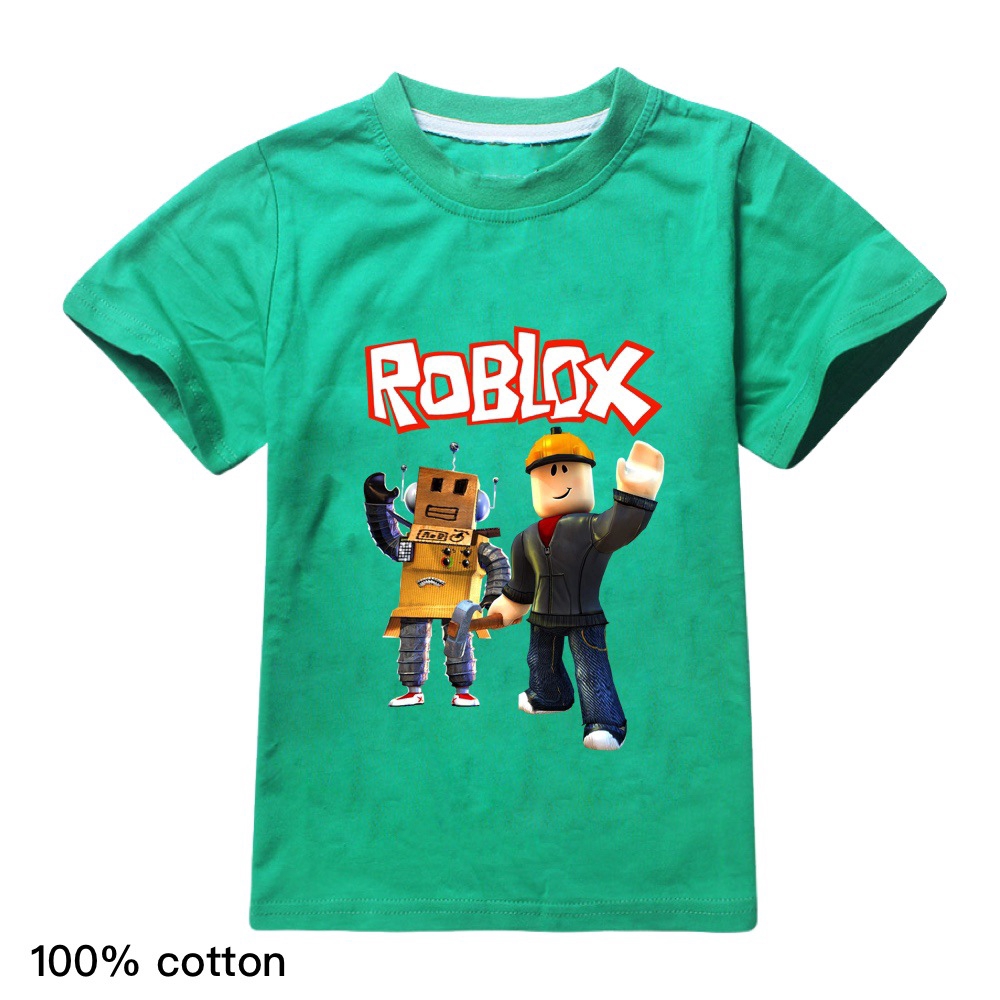 Roblox T Shirt Top Boy And Girl Spring And Summer Cotton Ready Stocks Shopee Philippines - roblox best shirts fitbowpartco