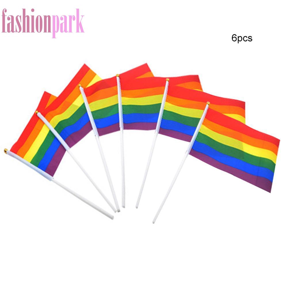 Fashionpark Outdoor Rainbow Flag Colorful Peace Hand Waving Banner Lgbt Gay Parade Bunting Ornament Shopee Philippines - lgbt 8 color flag roblox