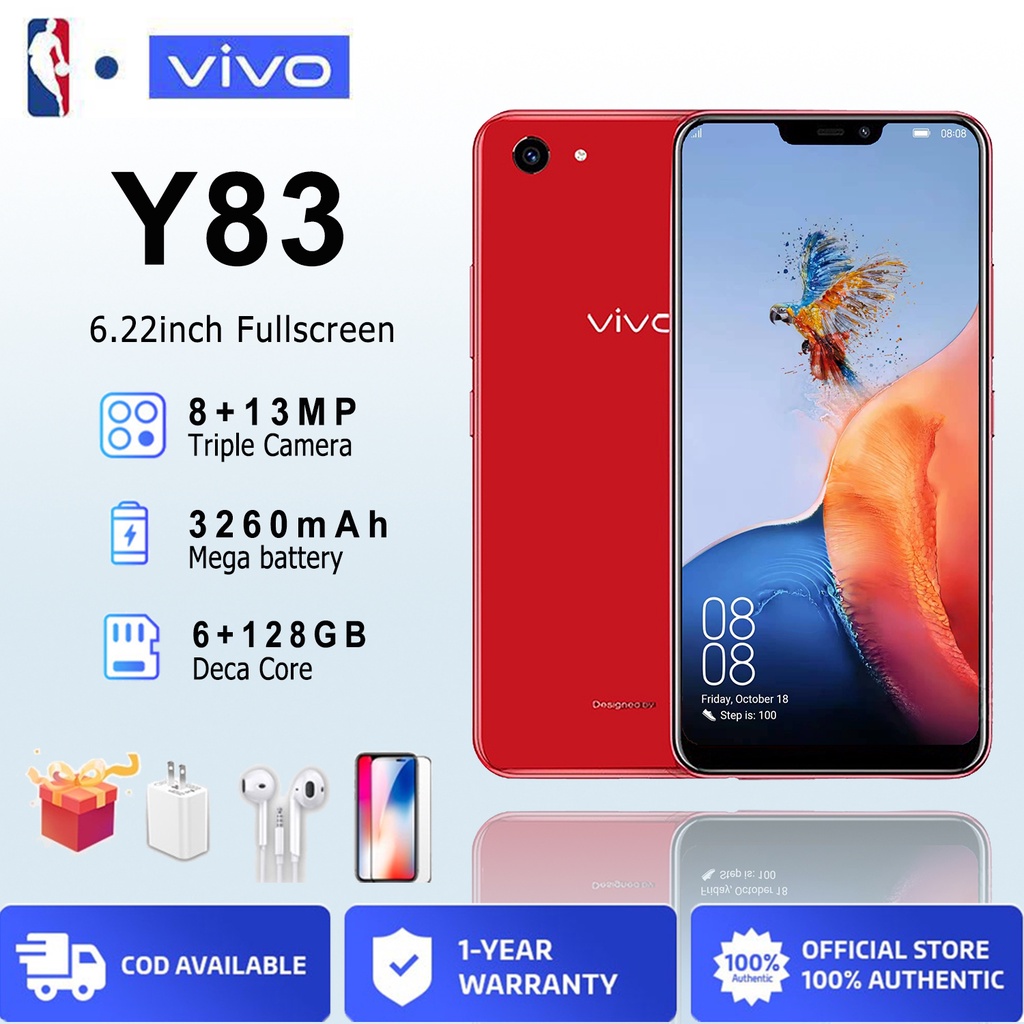 Vivo Y83 Original Smartphone 622inch 6gb128gb 5g Hd Camera Dual Sim