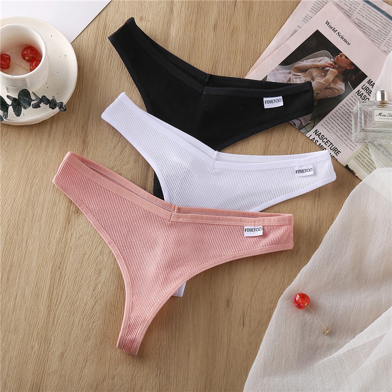 Cotton Thongs Women Sexy V Waist G String Shopee Philippines