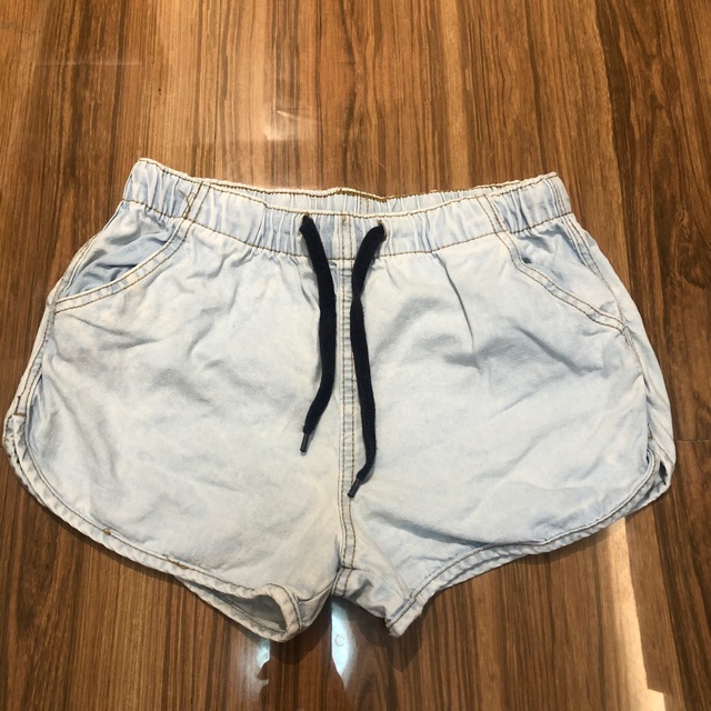 denim dolphin shorts