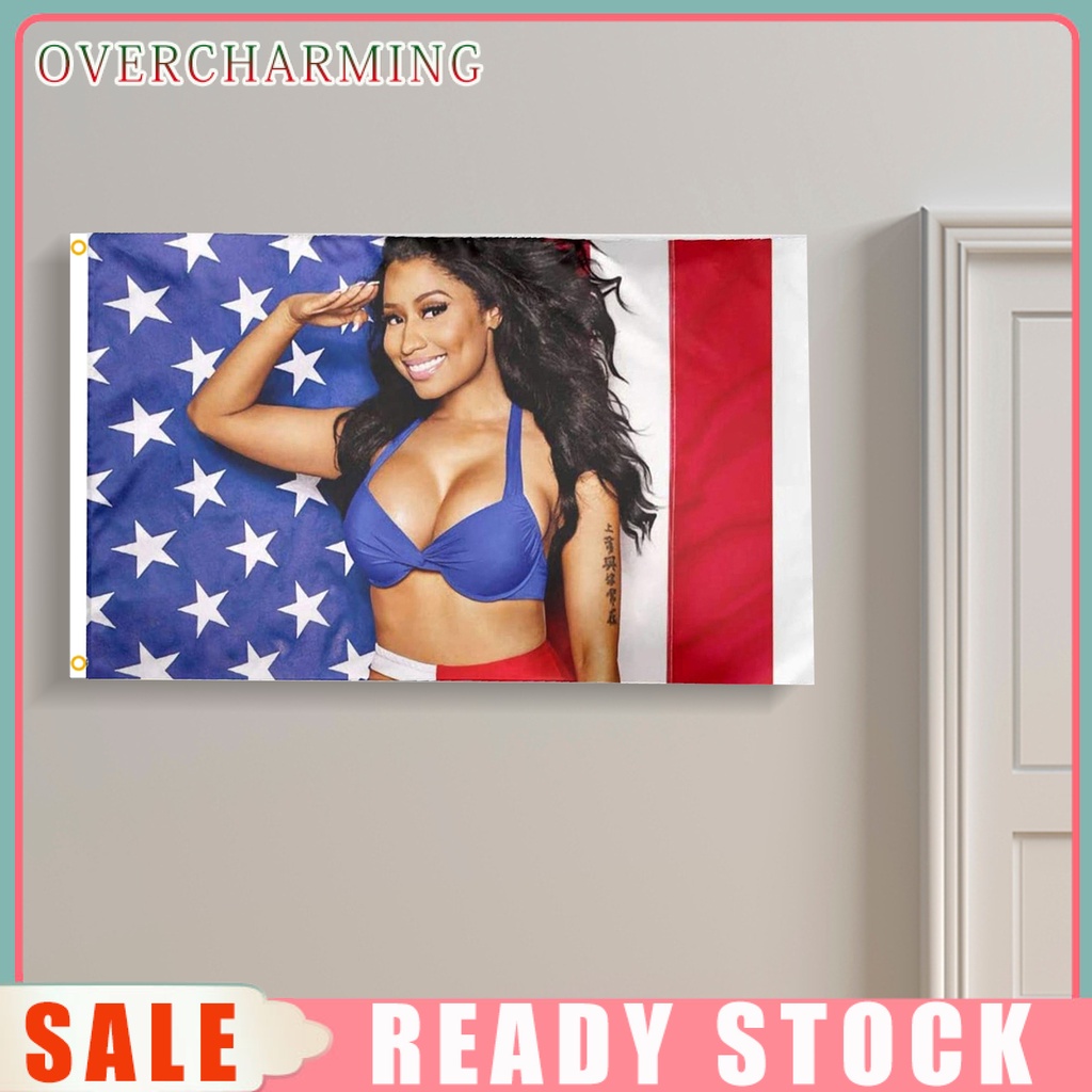Overcharming Decorative Flag Fashion Beautiful Lightweight Nicki Minaj Rap Sexy Usa Flag Decoration For Home Shopee Philippines