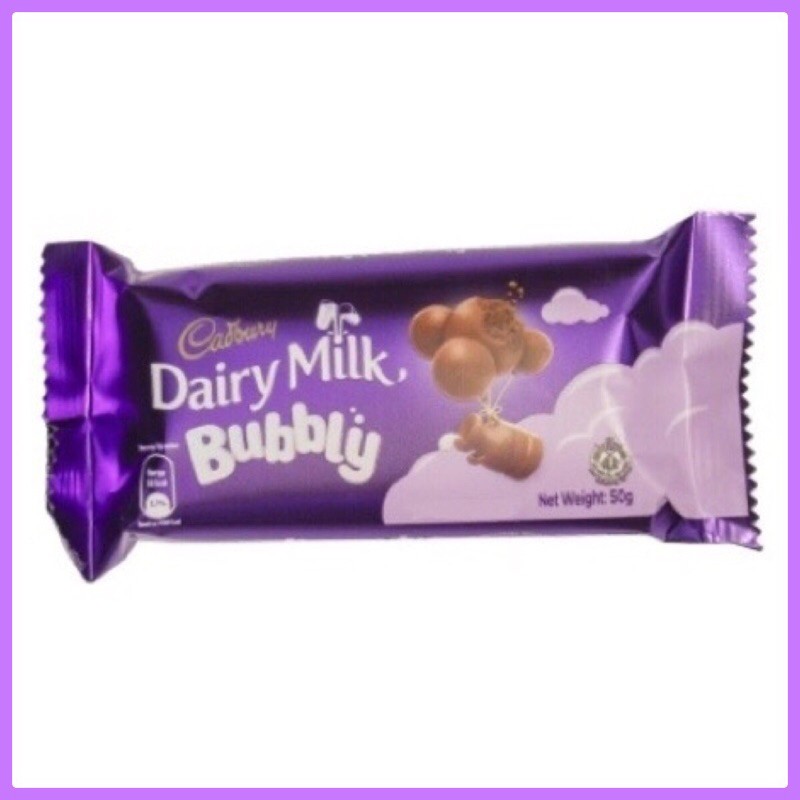 Cadbury Dairy Milk Bubbly 50g Shopee Philippines