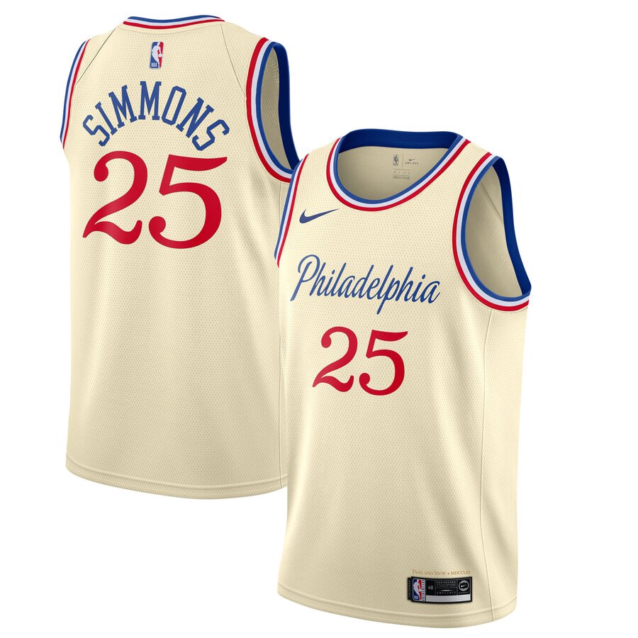 Mens Ben Simmons 25# Philadelphia 76ers 