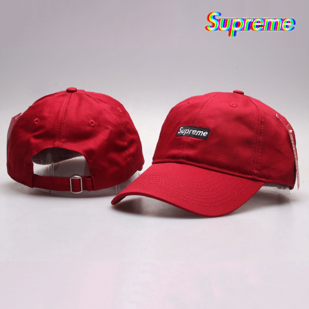 supreme red man hat