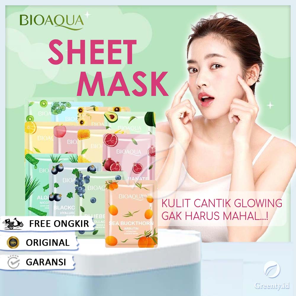 Bioaqua FACE MASK BIO AQUA BIAQUA SHEET MASK BRIGHTENING HYDRATING