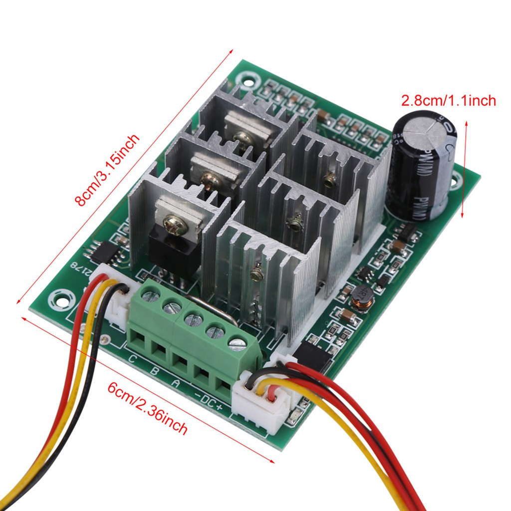 Globedealwin Brushless DC Motor Speed Controller for Control 3-Phase Brushle