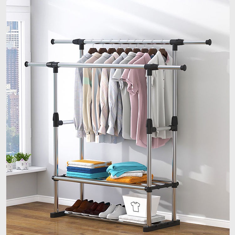 Simple Houseware Standard Double Rod Garment Rack cwYF | Shopee Philippines