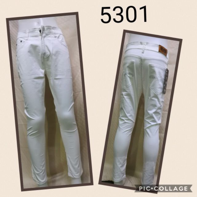 mens white skinny pants