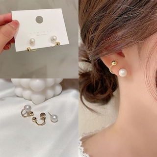 Fashion Simple Earrings Retro Wild Baroque Stud Ear Cute Sweet Pearl Jewelry Women Gift