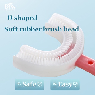 360 Degrees kid's U-shaped Toothbrush Toddler Baby 2-6-12 Years Old ...