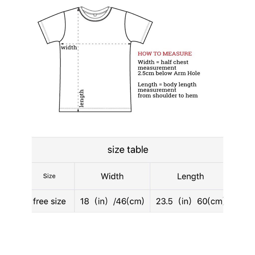 free size t shirt