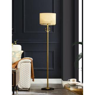 grey and copper floor lamp