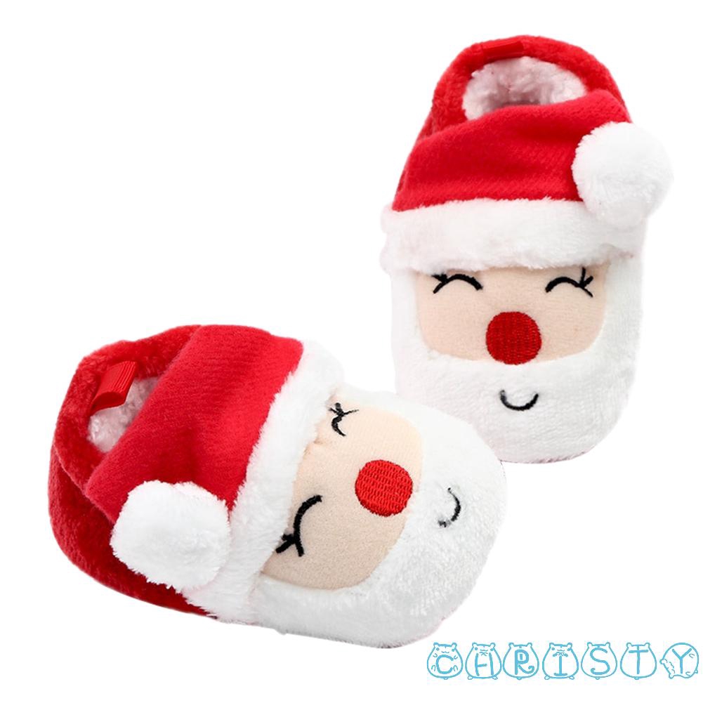 baby christmas slippers