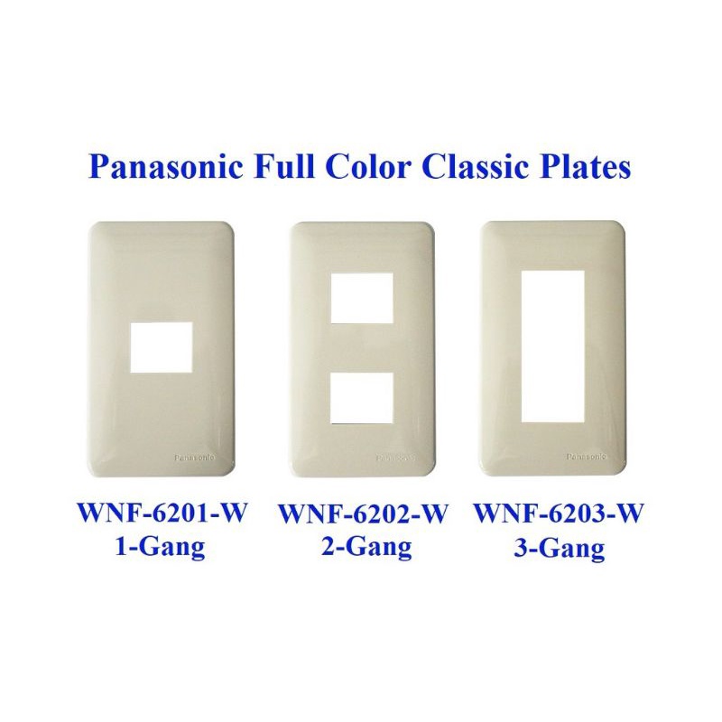 Panasonic Classic Series One Gang Plate Two Gang Plate Three Gang Plate