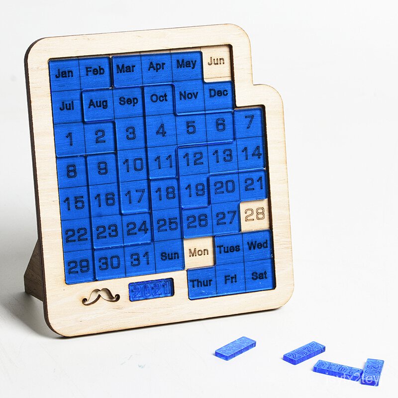Calendar Puzzle Uncle Meng Puzzle Brainy Calendar Puzzle Perpetual