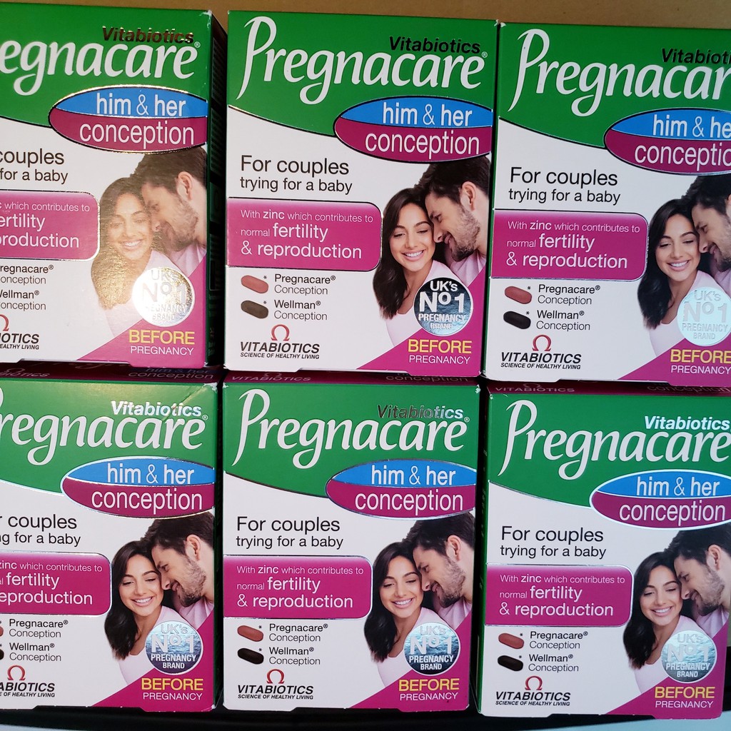 Vitabiotics Pregnacare Him Her Conception 2x30 Tablets Uk S 1 Pregnancy Fertility Brand Shopee Philippines