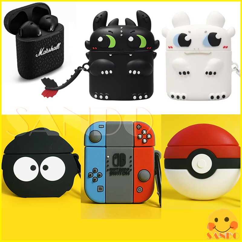MARSHALL MINOR III Minor 3 earbuds protective shell soft silicone case ...