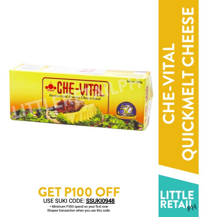 Che Vital Quickmelt Cheese Food 200g and 500g (for Keto/Low Carb Diet
