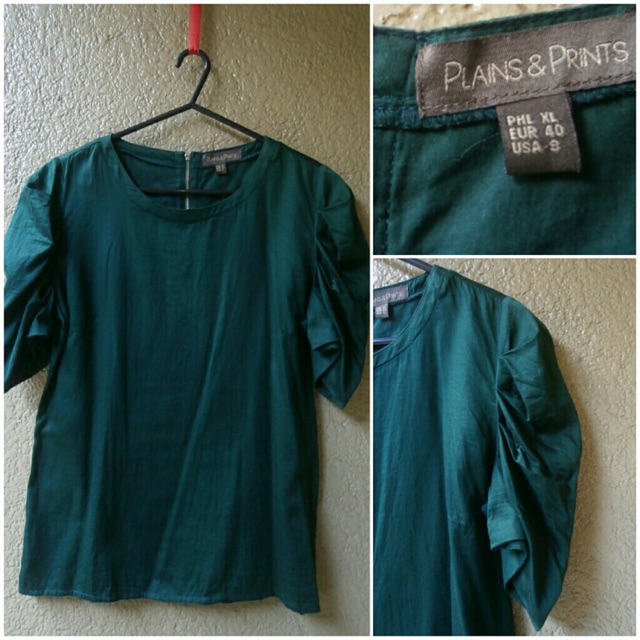 emerald green plus size top