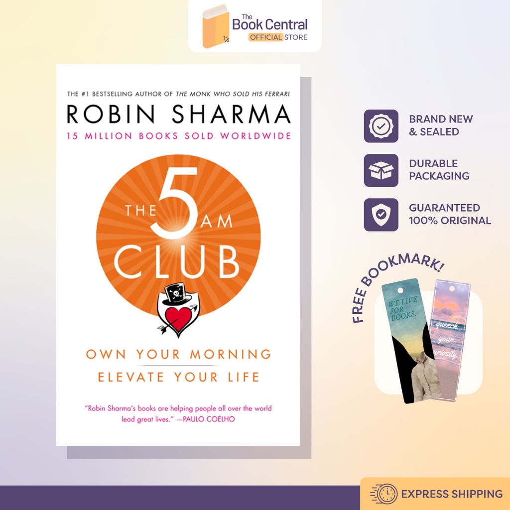 The 5 AM Club (ORIGINAL) by Robin Sharma (PB) Self Help Books | Shopee  Philippines