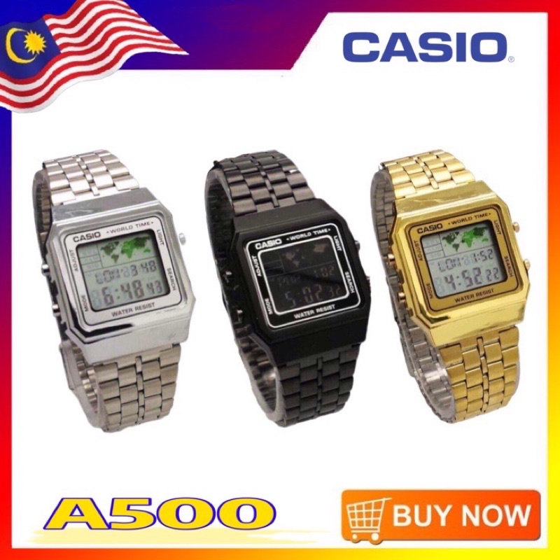 Casio A500 Digital Watch Unisex Steel A179 A168 