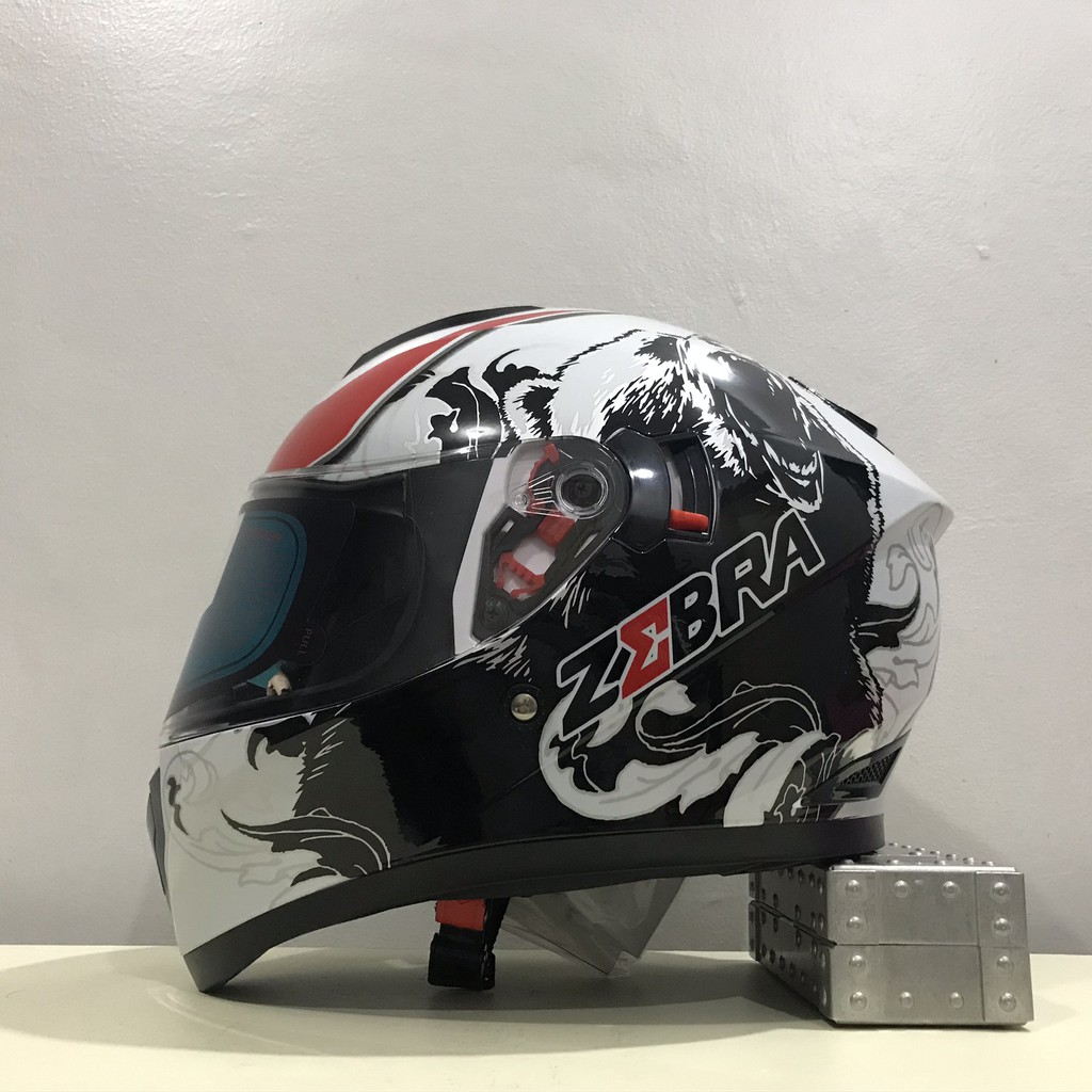 Zebra YM-920 Full-Face Dual-Visor Motorcycle Helmet | Shopee Philippines