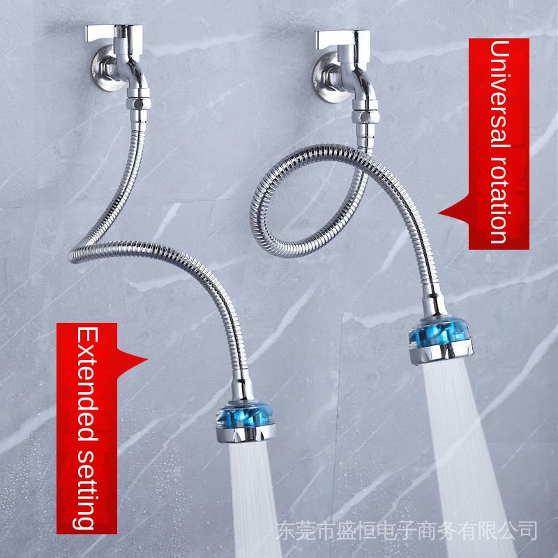 Faucet Extension Extender Tube Toilet Bathroom SplashProof WaterSaving Handy Tool Pressurized