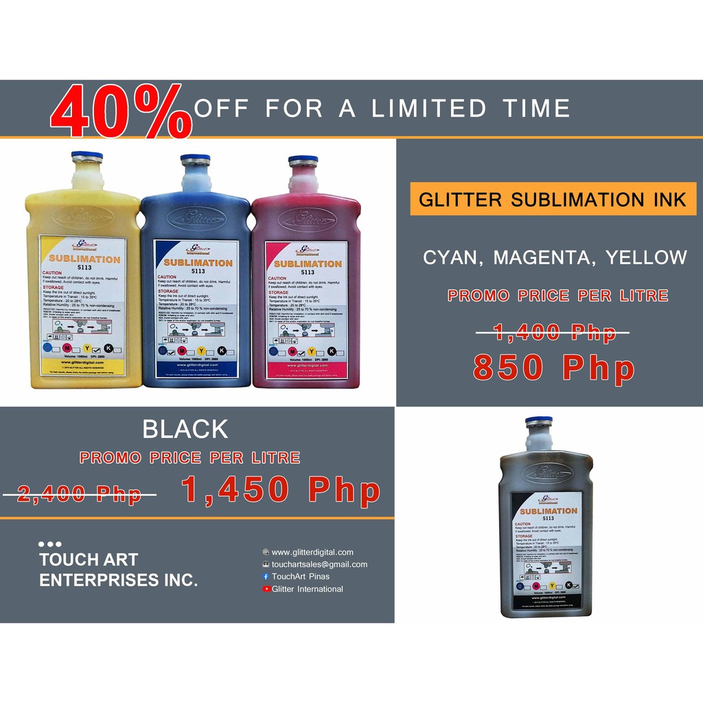 glitter sublimation ink