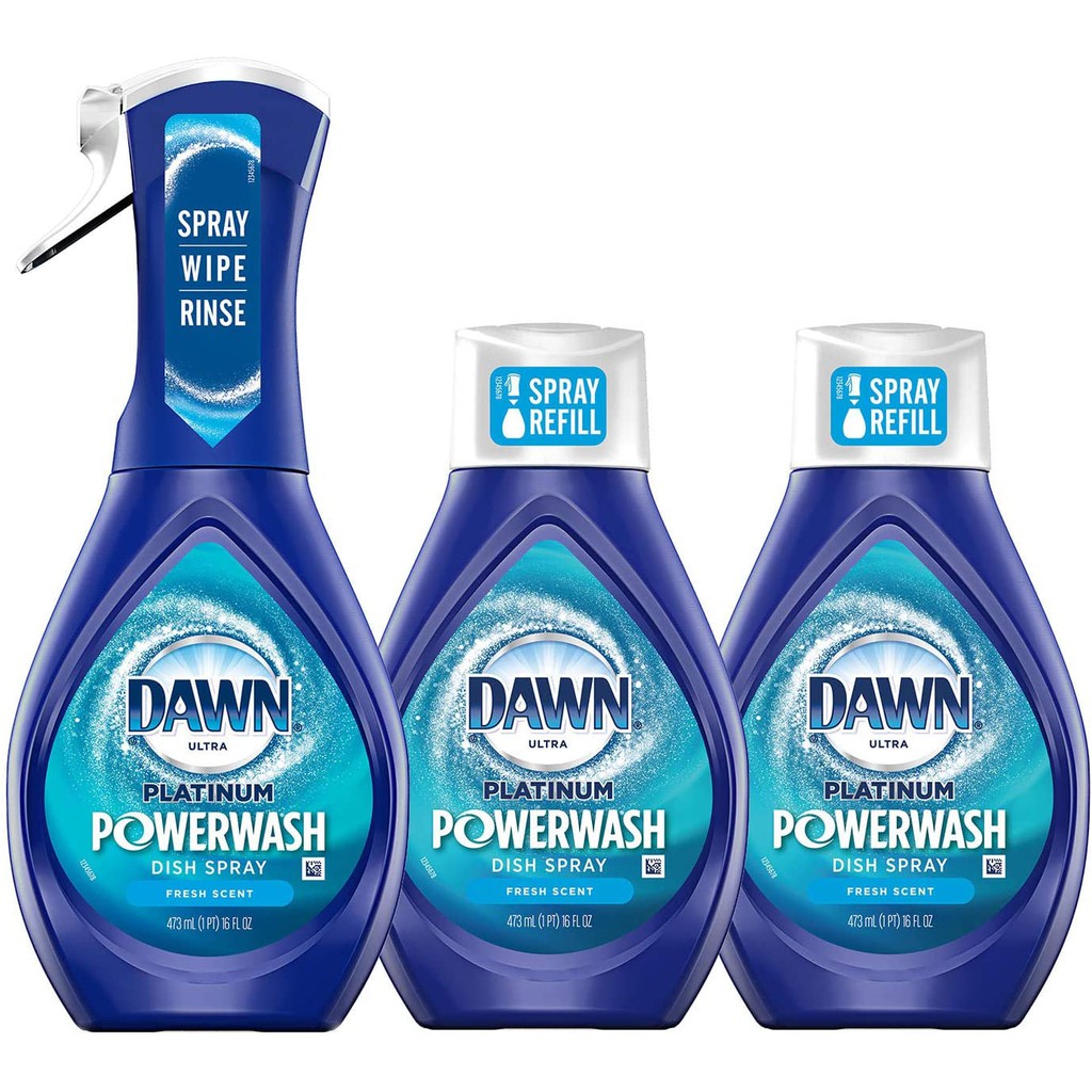 Dawn Powerwash Starter Kit, Fresh Scent Bundle, 1 Spray Bottle, 2