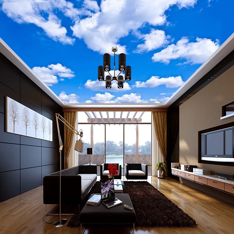 Custom Any Size 3d Wall Mural Wallpaper For Living Room Bedroom Ceiling Wallpaper Wall Decor Universe Planet Star Ceiling Fresco Wallpapers For Living Room 3d Wall Murals Wallpapermural Wallpaper Aliexpress
