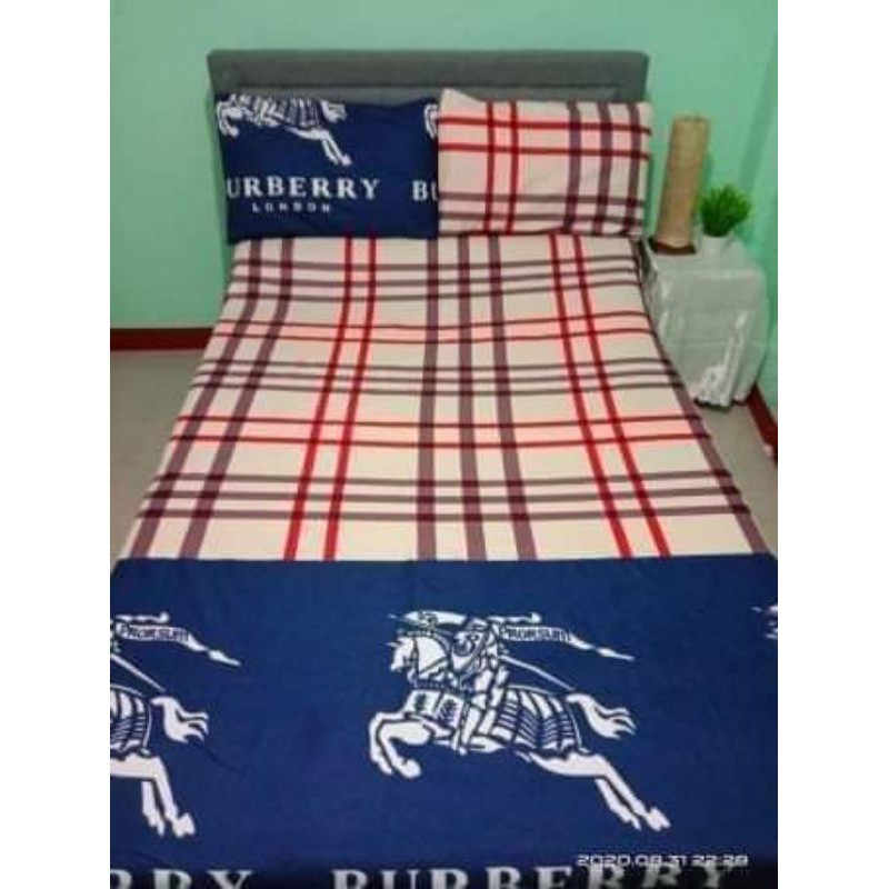 burberry bedsheets with 2 pillowcases 