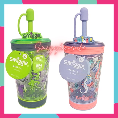 Smiggle Authentic Cup No Spill Oomph Drink Cups On the Go 480ML