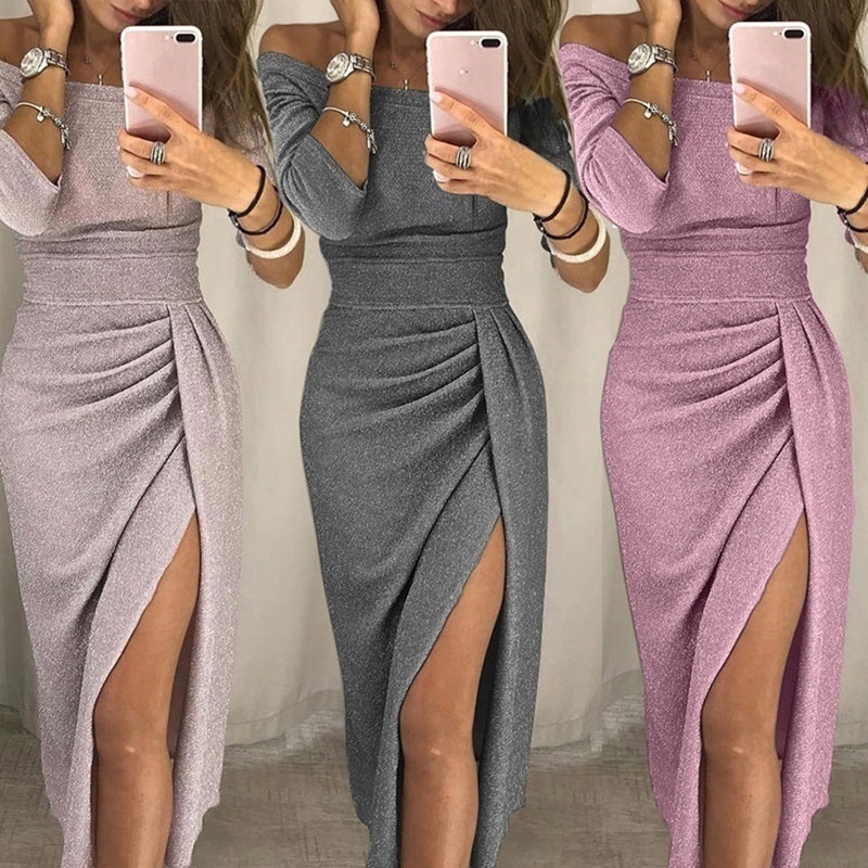 high slit bodycon