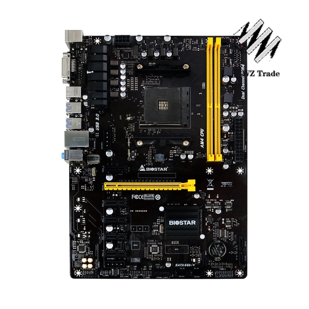 BIOSTAR Original board TB350BTC AM4 B350 Dig Mining Motherboard