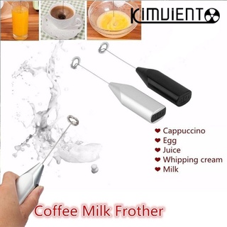 Kimviento Mini Electric Milk Frother Drink Foamer Whisk Mixer Stirrer Coffee Eggbeater Kitchen Portable