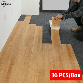 Melisen Pvc Floor Sticker 91 15cm Self, Adhesive Lino Floor Tiles