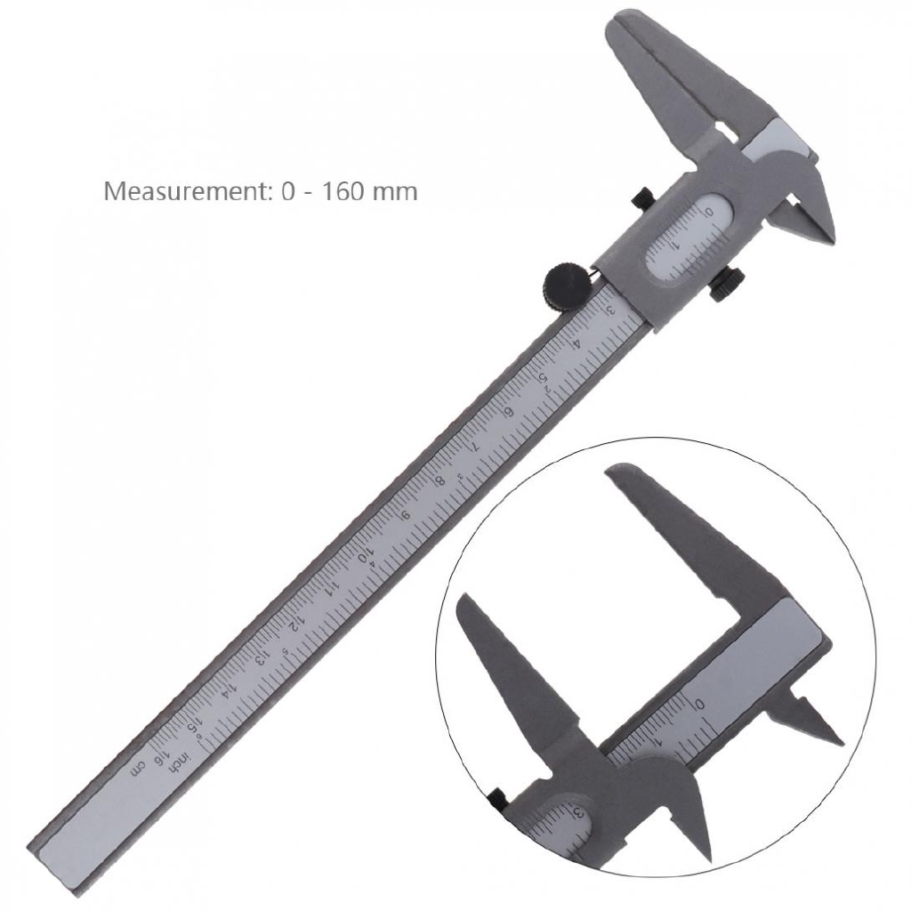 160mm Mini Carbon Steel Vernier Caliper Ruler for Measuring Shopee