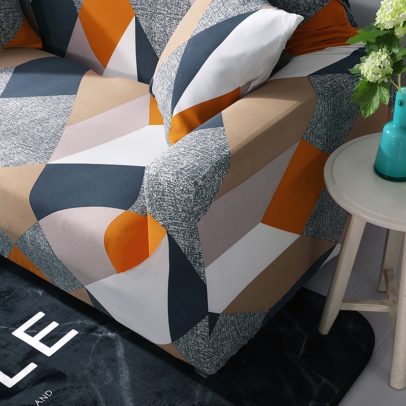 Sofa Cover Set L Shape Elastic Sofa Cover 1/2/3/4 Seater Regular Shape Sofa Cover