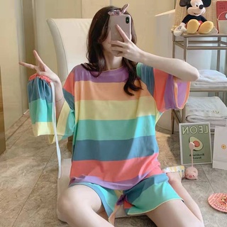 MeTOo Korean Silk Short Sleeve Plain Comfortable Terno Pajama Sleepwear For Women Shopee