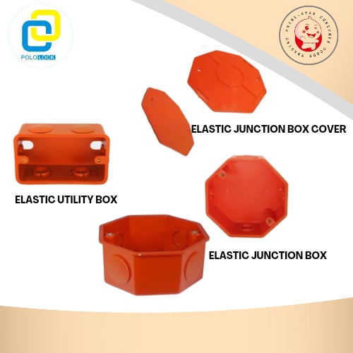 PVC Orange Junction Box / Utility Box/ Cover (For Electrical) Shopee