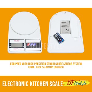 Electronic Kitchen Scale SF-400 Digital Weighing Scale 10 ...