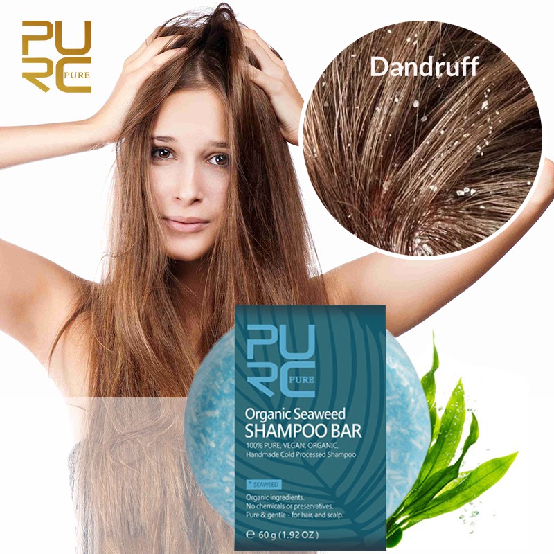 boutique]Seaweed Dandruff Shampoo Washing Hair Soap Bar Relieve Itching  Anti Flakes Scalp Solid Bar | Shopee Philippines