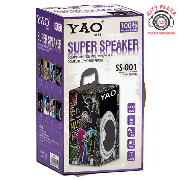 Speaker Bluetooth Wireless With Disco Led Ss 001 Shopee Philippines