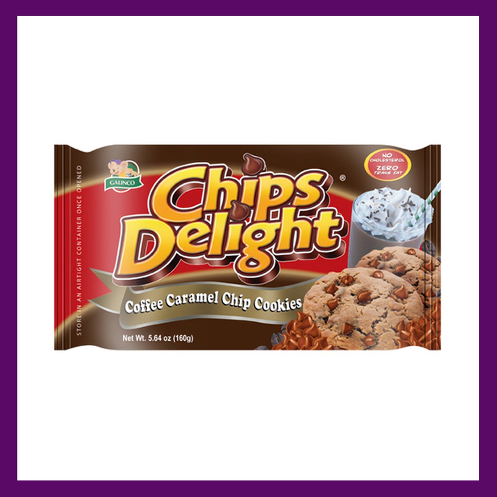 Chips Delight Coffee Caramel Chip Cookie 160g Shopee Philippines
