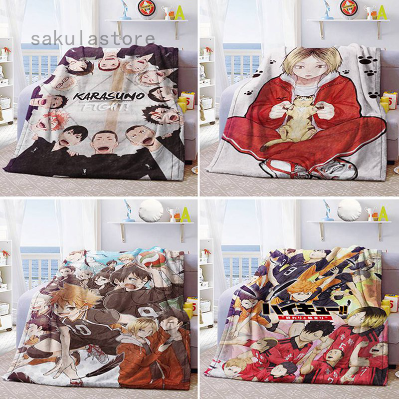 100 150cm Blanket Haikyuu Flannel Blanket Ultra Soft Comfort Bed Blanket Travel Camping Blanket Shopee Philippines