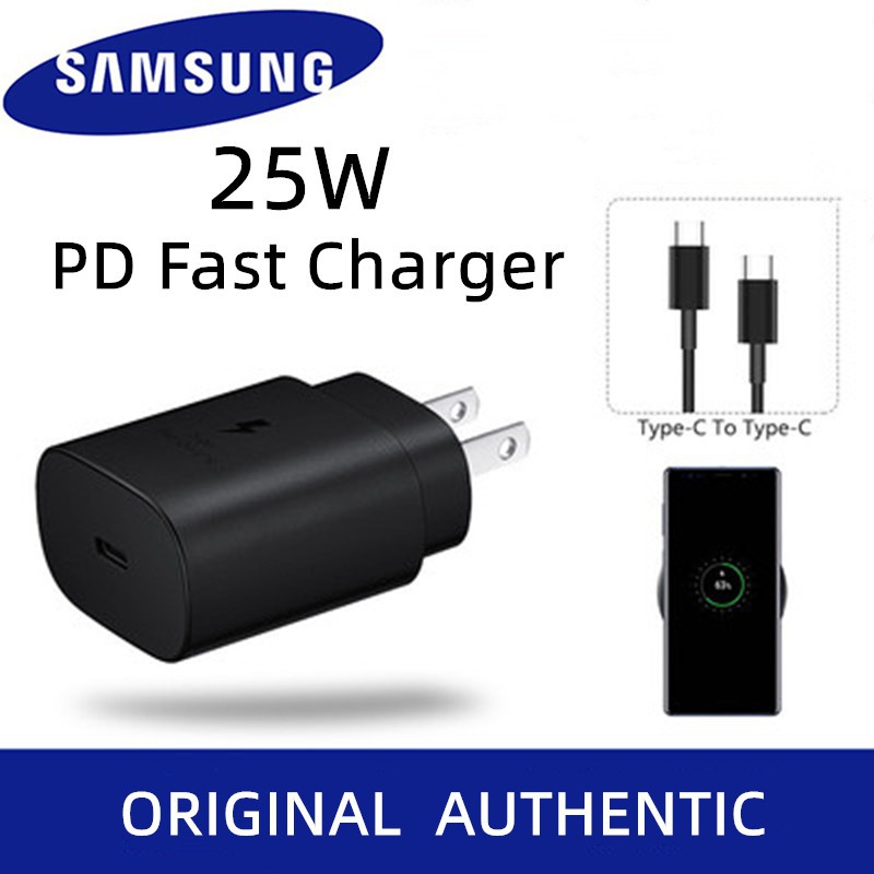 ORIGINAL】Samsung Travel Charger Adapter 100 Authentic 25W PD Fast Whit